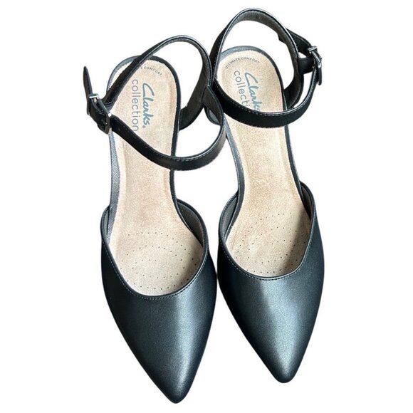 Clarks Kataleyna Cora Kitten Heel Pumps Black Size 7.5 - Picture 5 of 11